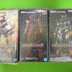機動戦士Gundam GQuuuuuuX 限械突破 赤いガンダム&ジークアクス&ジフレド ガンダム フィギュア 3体セット