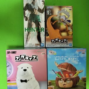 フィグライフ!シリーズ ゴン(ペン)&ボンド(貯金箱)&しかのこ(小物入れ)&ルフィ(印鑑入れ)フィギュア4体セット