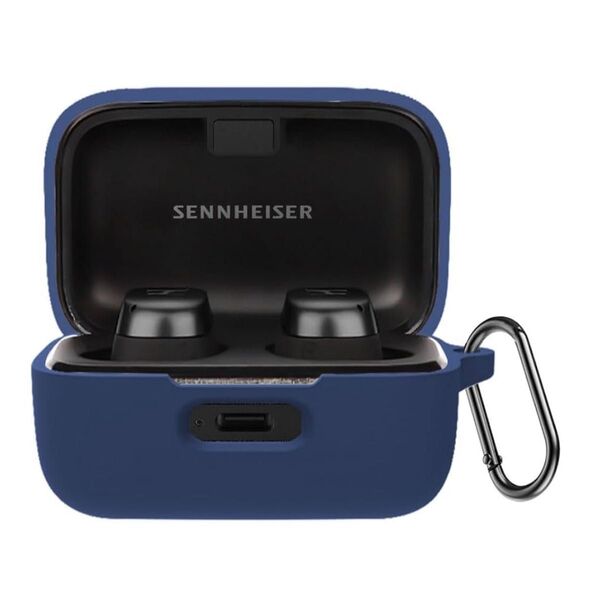ワイヤレスイヤホン Sennheiser MOMENTUM True Wireless 4 ケース シリコン製 ブルー