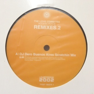 12inchレコード THE LOVE COMMITTEE / ACCESS PEACE REMIXES.2