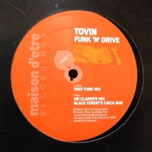 12inchレコード TOVIN / FUNK 'N' DRIVE