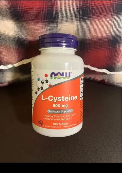 一粒にL-Cysteine 500mg 100粒 NOW ナウ エル システイン 期限2030年以降3月以降 1点