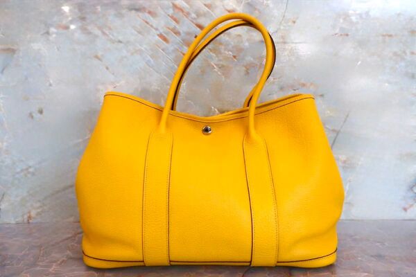 HERMES/エルメス【ガーデンパーティPM ネゴンダ ジョーヌ □N刻印】
