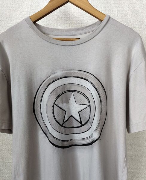 【MARVEL】 キャプテンアメリカ シールド ロゴ Tシャツ
