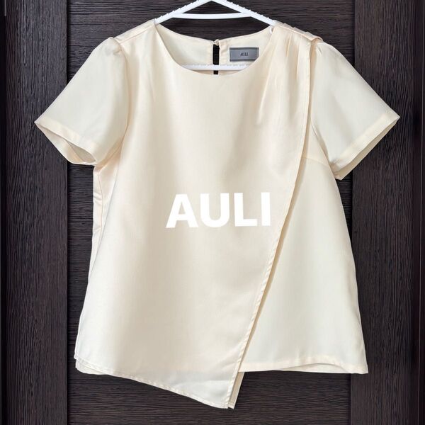 AULI アウリィ ブラウス オフィス 通勤 オフィスカジュアル トップス M デザインブラウス