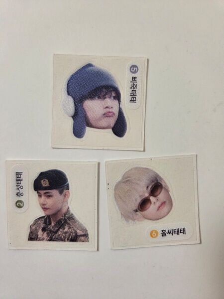 BTS V テテ テヒョン 韓国 展示会 ステッカー マスター