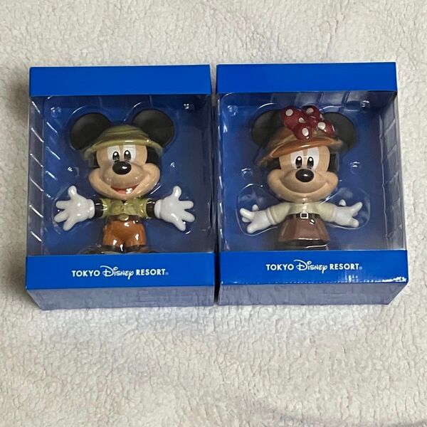 東京ディズニーリゾート ミッキーマウス フィギュア 2体セット ジャングルカーニバル 景品 ミニー ディズニー