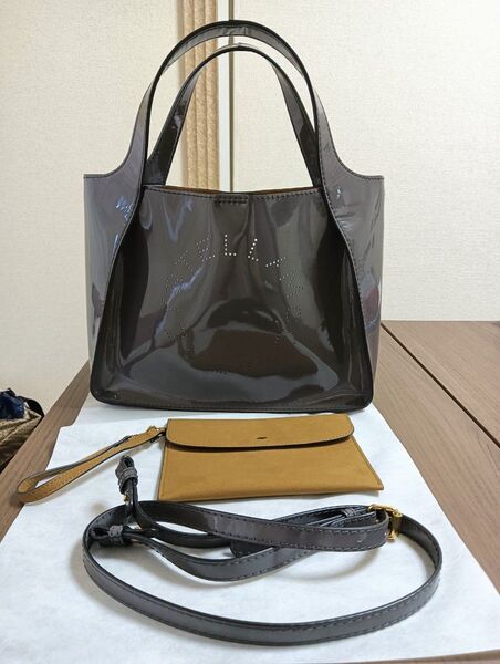 美品。Stella McCartney ロゴサークル 2way トートバッグ