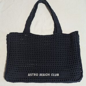 AstroStuffs クロシェットトートバッグ ネイビー bright