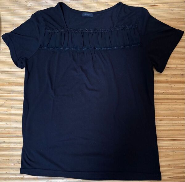 Tシャツ カットソー 半袖 黒 Lサイズ