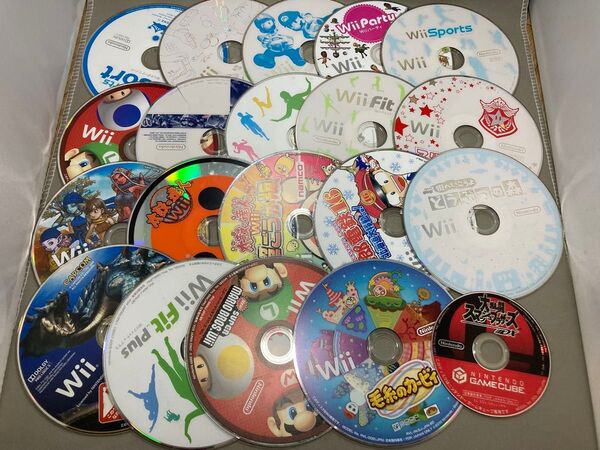 Wii GC W ディスクのみ ゲームソフト 20枚セット まとめ売り