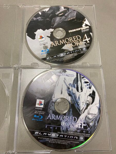PS3 アーマード・コア 4 + 4fA 2枚セット プレイステーション ソフトのみ ディスクのみ