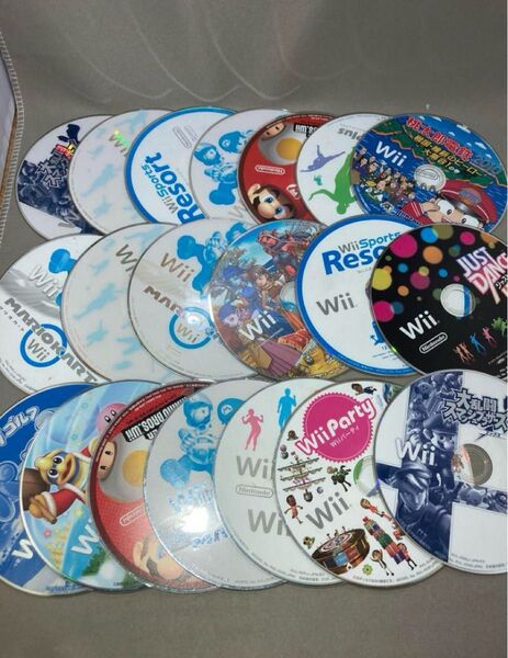 Wii E ディスクのみ ゲームソフト 20枚セット まとめ売り