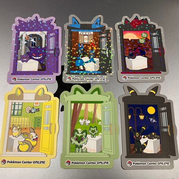 ポケモンセンターオンライン ステッカーとアクリルスタンド