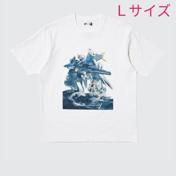 クーポン使ってね!新品 ユニクロ UT 機動戦士ガンダム 45周年 水星の魔女 グラフィックTシャツ リラックスフィットLサイズ
