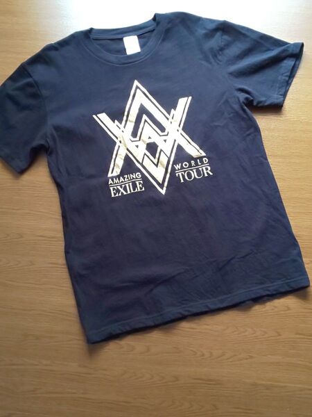 中古 古着 EXILE ライブツアーTシャツ 黒 Mサイズ 2015
