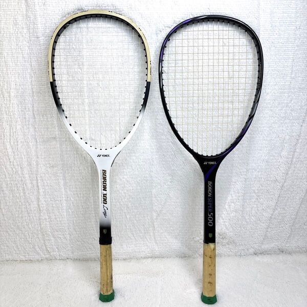 YONEX BORON300Long BORON SUPER500 2本セット ヨネックス ボロン テニスラケット 軟式