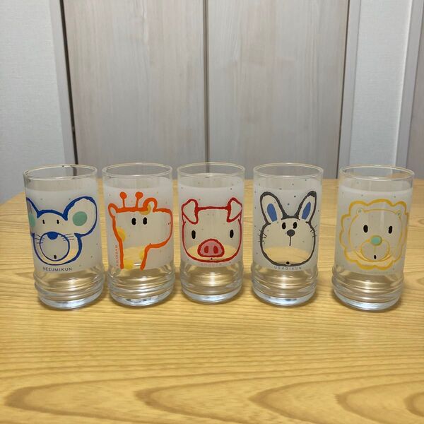 グラス 5個セット 動物柄