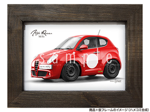 * car illustration 076 is possible to choose 2 type [ Alpha Romeo MiTo B] Mito race style old car cheap postage 