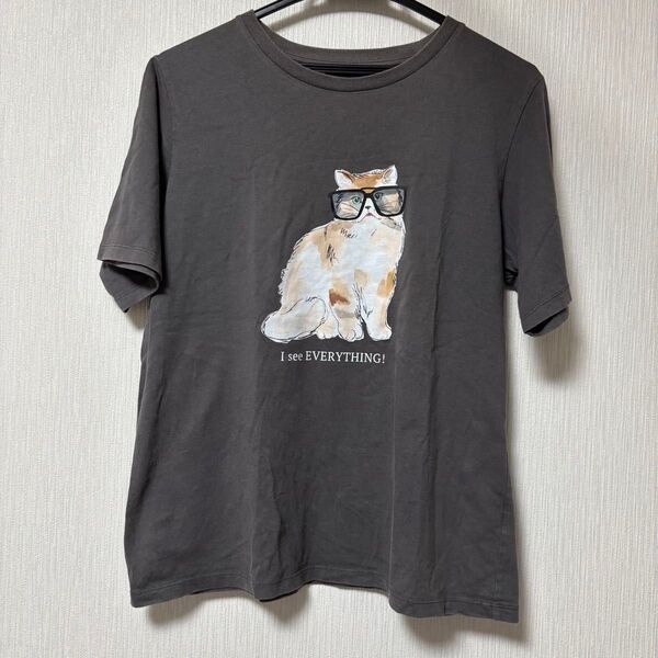 UNIQLO ユニクロ ポール&ジョー コラボTシャツ 半袖 XL グレー 猫柄