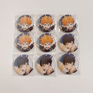 ハイキュー point get 日向翔陽 影山飛雄 缶バッジ