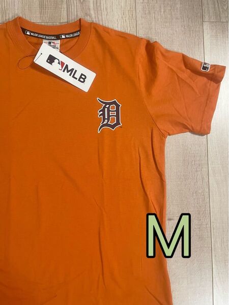 MLB デトロイト・タイガース Tシャツ 半袖 綿100% オレンジ M
