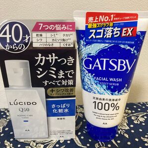 ルシードQ10薬用トータルケア化粧水&ギャツビースゴ落ちEX洗顔料2点セット