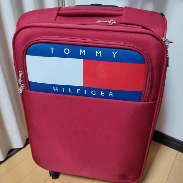 【激レア】TOMMY HILFIGER レッド キャリーケース 中型 トミーヒルフィガー