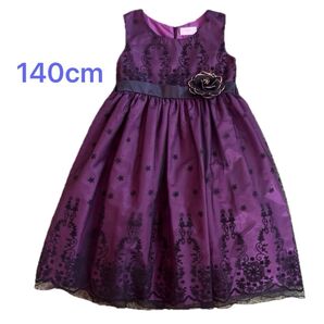 【美品】motherways レースドレス ワンピース 140cm 発表会などに