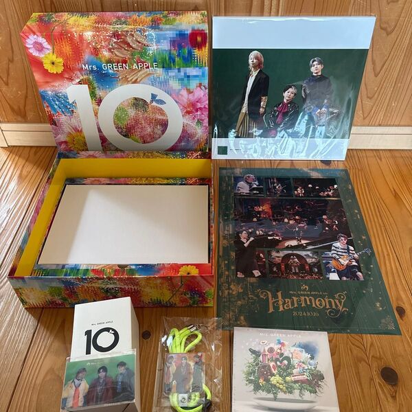 Mrs.GREEN APPLE ミセス ベストアルバム『10』 初回限定盤CD・DVD 特典グッズ6点 豪華BOX(空箱)