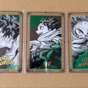 僕のヒーローアカデミア ヒロアカ 原画展 クリアカード 緑谷出久 3点セット