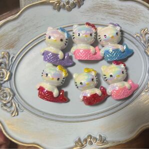 6個セット ハローキティ 人魚 ビーズ