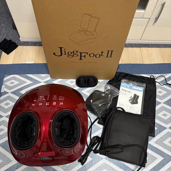 超美品 アテックス マッサージ機 ジグフットII jigg foot2 AX-HX1520ED レッド