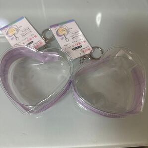 【即日発送】推し活ポーチ ハート パープル