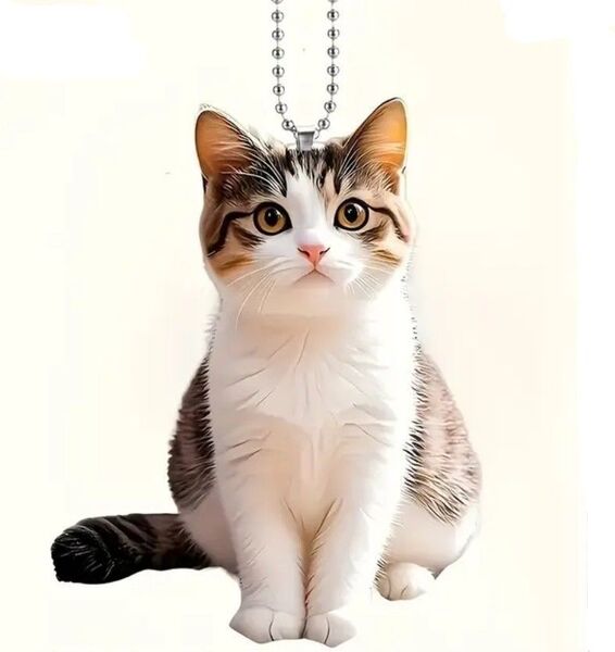 可愛い猫ちゃんの2Dアクリルキーホルダー