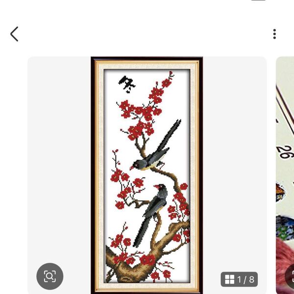 【新品】27 X 61cm DIY手作り刺繍キット 正確な図柄印刷クロスステッチ