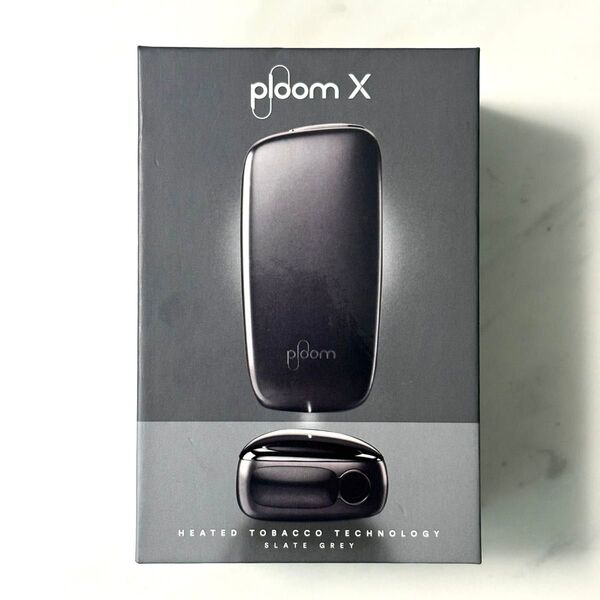 【新品】Ploom X グレー 本体 スターターキット 付属品完備 プルームエックス スレートグレイ 加熱式タバコ 喫煙具