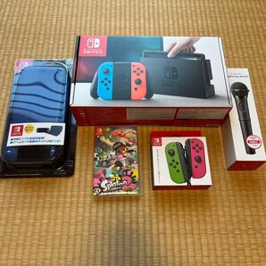Nintendo Switch ニンテンドースイッチ ネオンブルー ネオンレッド 初期化済み Joy-Con