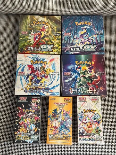 ポケモンカード 未開封BOX vstarユニバース テラスタルフェスex シャイニートレジャー その他 7BOX シュリンク付き