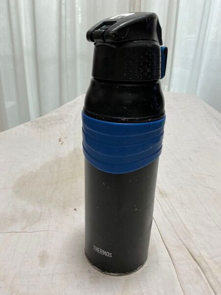 THERMOS サーモス 水筒 1L 黒 青ゴム