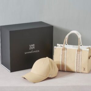 SAMANTHAVEGA×VARZAR(バザール)コラボコレクション !ベージュキャップ!バザール、サマンサベガ