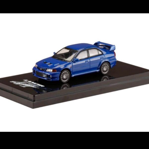 三菱 ランサー GSR エボリューション 6 (CP9A) アイセルブルーパール 1/64スケール