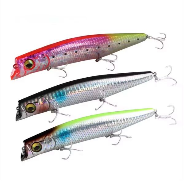 【新品未使用】Megabassメガバス カゲロウ124F風 12cm 3色セット