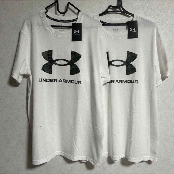 2枚まとめて アンダーアーマー XL 半袖 シャツ カモ柄