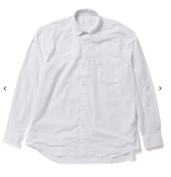 comoli コモリ ダブルフロントシャツ - White サイズ3