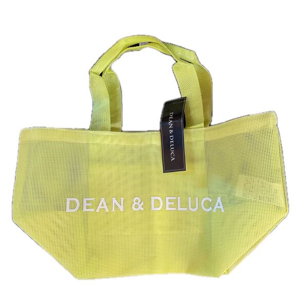 【新品・未使用】希少 DEAN DELUCA メッシュ トートバッグS ライムグリーン ディーンアンドデルーカ