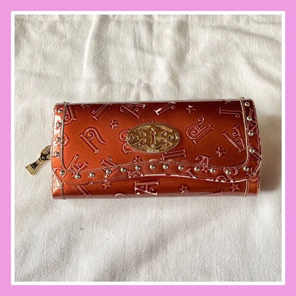 ANNA SUI アナスイ 二つ折り財布 長財布 ワインレッド