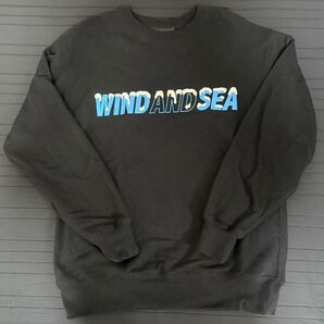 WIND AND SEA Xmas Logo Sweatshirt Black