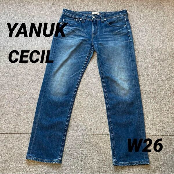 YANUK デニム パンツ ジーンズ ヤヌーク CECIL W26