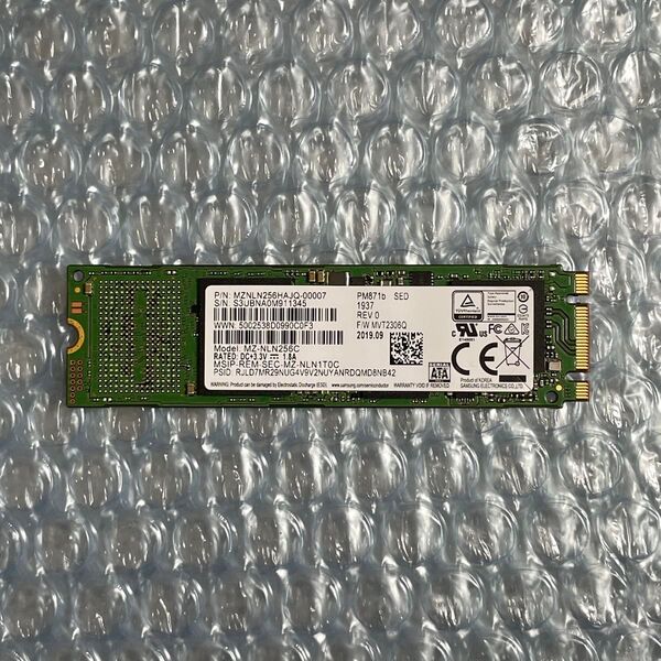 【UN】samsung MZNLN256HAJQ 256GB M.2 SSD SATA 2280